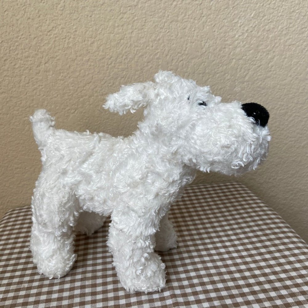 Herge Moulinsart TinTin Standing SNOWY-White Dog-Original Plush Toy 20 Cm (8'') - Picture 3 of 10